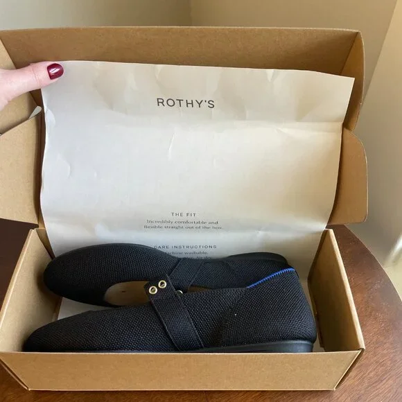 Rothy's The Ballet Mary Jane - Black Size 6.5 - Picture 5 of 6